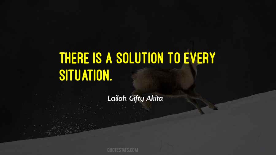 Solution To Life Quotes #1228514
