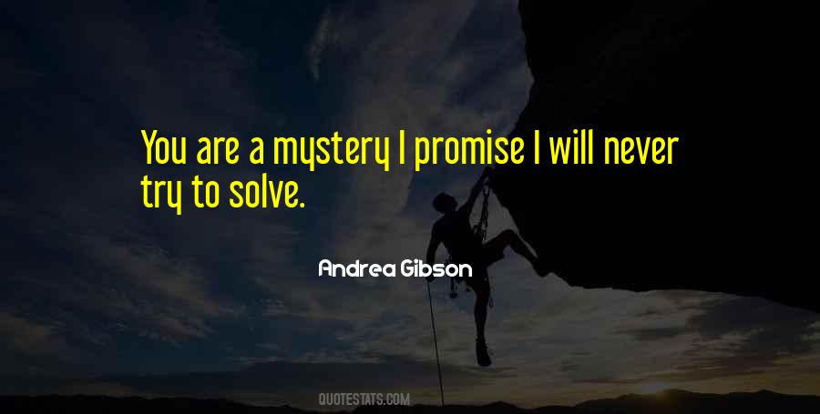 Solve A Mystery Quotes #1049775