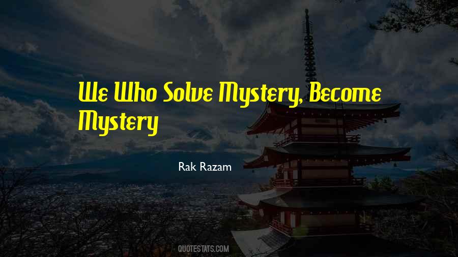 Solve Mystery Quotes #243753