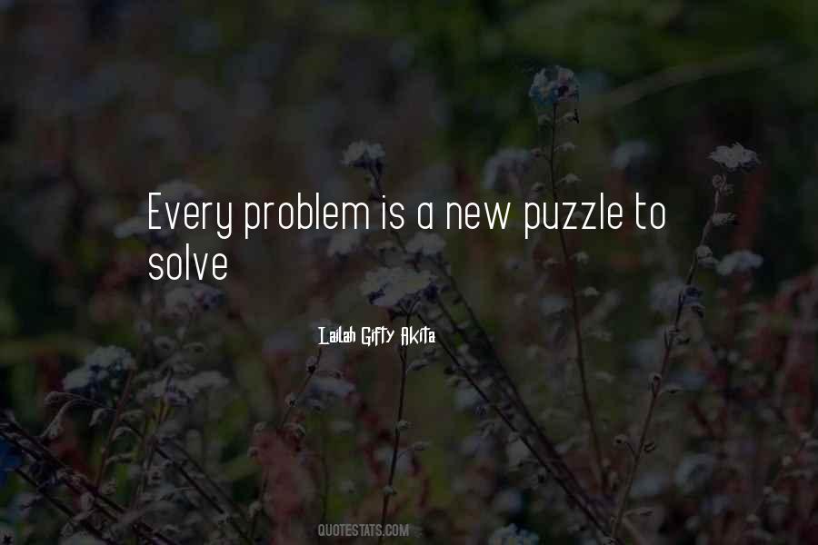 Solve Your Own Problems Quotes #11230