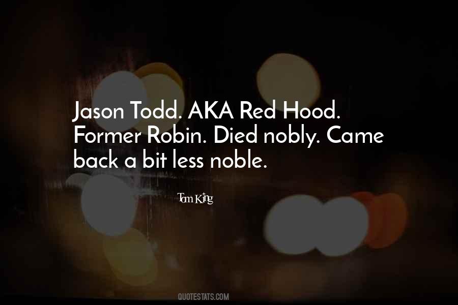 Quotes About Jason Todd #1034832