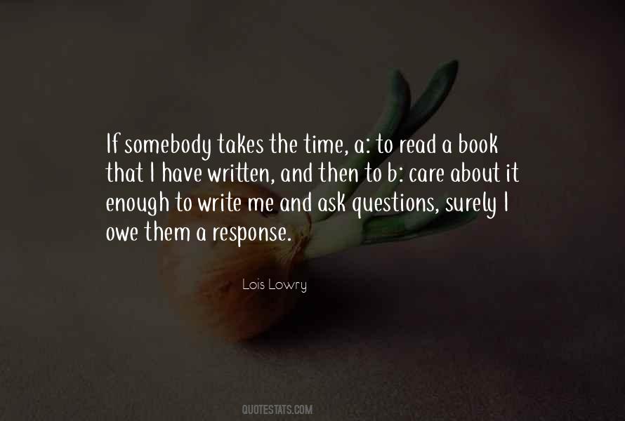 Somebody To Care Quotes #1207633