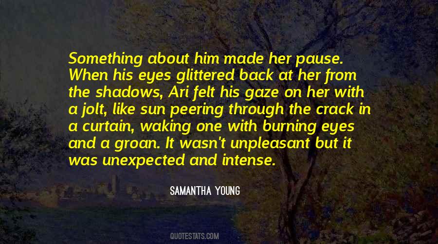 Something About His Eyes Quotes #1536306