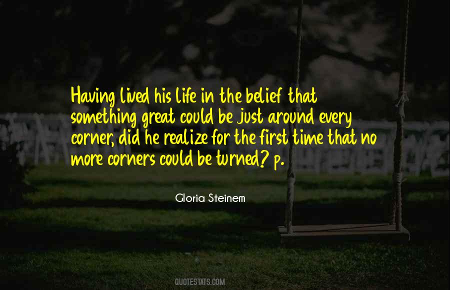 Something Around The Corner Quotes #330570 Something Around The Corner Quotes #330570