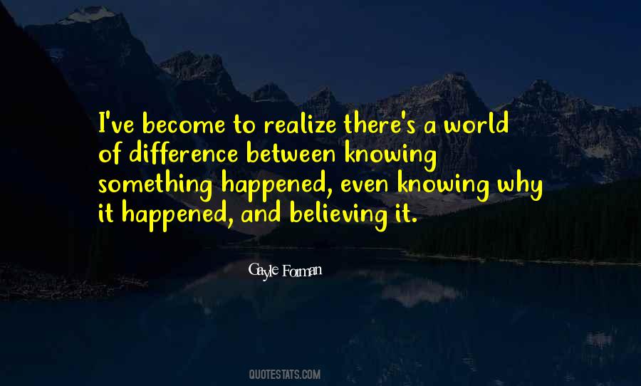 Something Happened Quotes #1341202