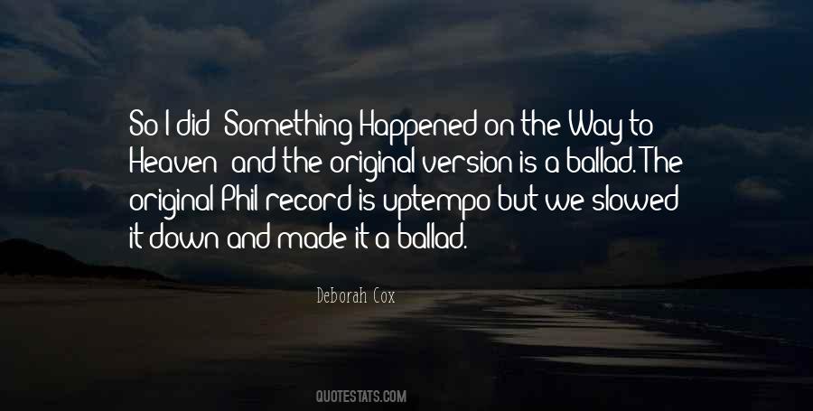 Something Happened Quotes #1380523