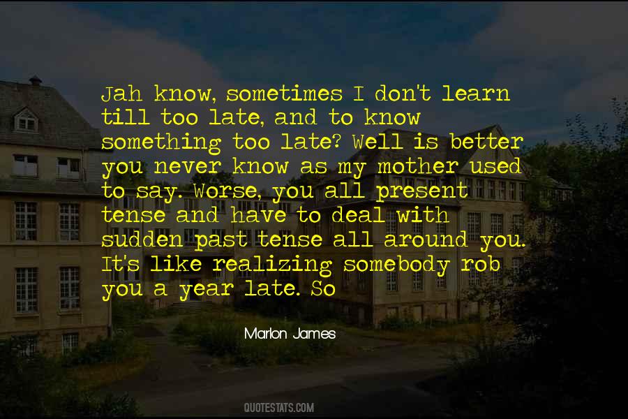 Something I Don't Know Quotes #169466