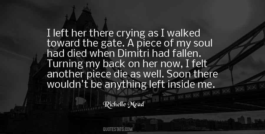Something Inside Me Died Quotes #1211062