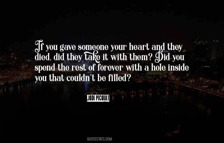 Something Inside Me Died Quotes #79898