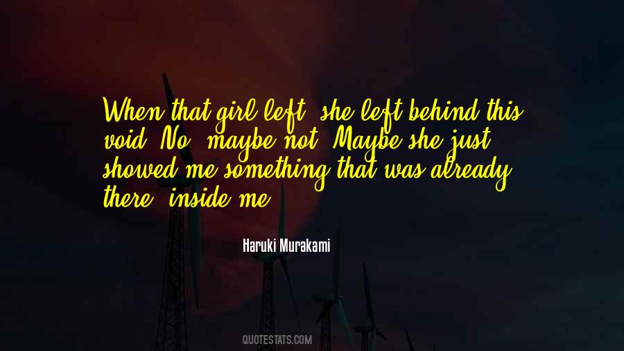 Something Left Behind Quotes #1056659