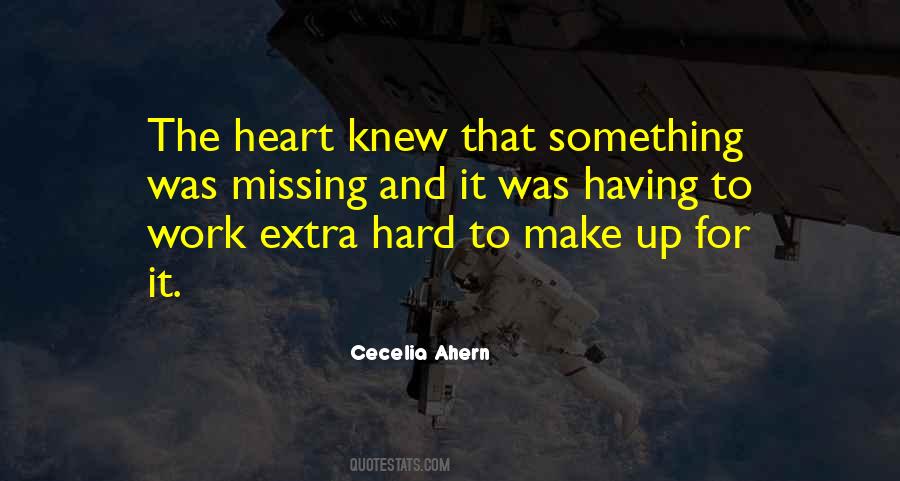 Something Missing In My Heart Quotes #60726