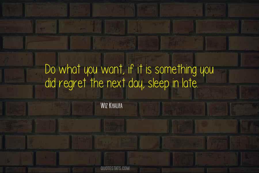 Something You Regret Quotes #1375213