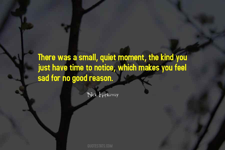 Sometimes I Feel Sad For No Reason Quotes #1311229