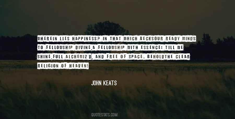 Quotes About John Keats #127343