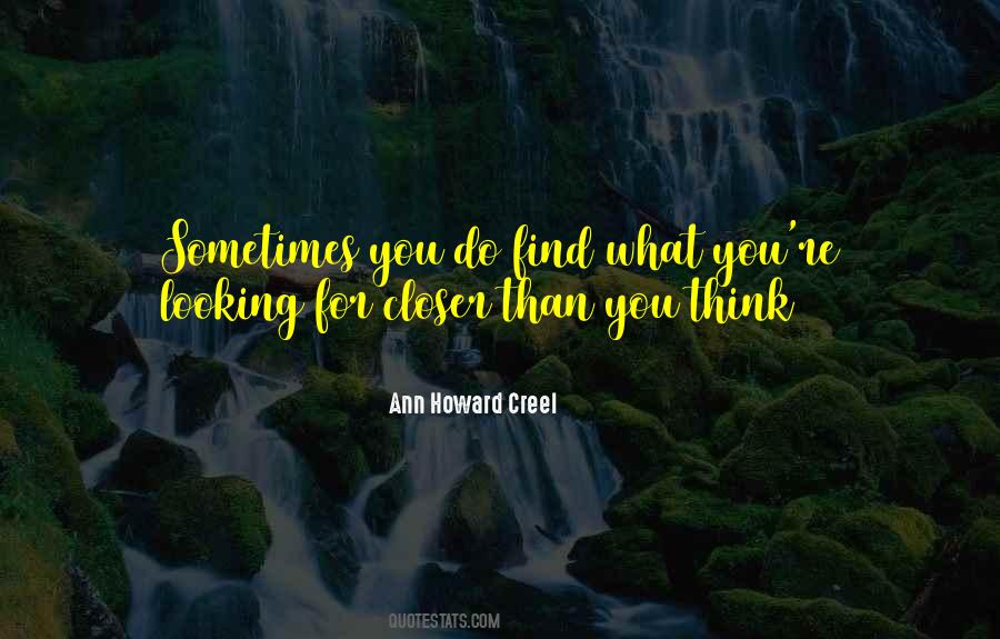 Sometimes What You Think Quotes #62542