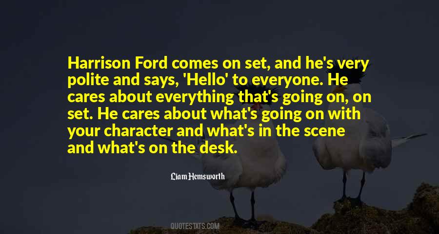 Quotes About Harrison Ford #1117379