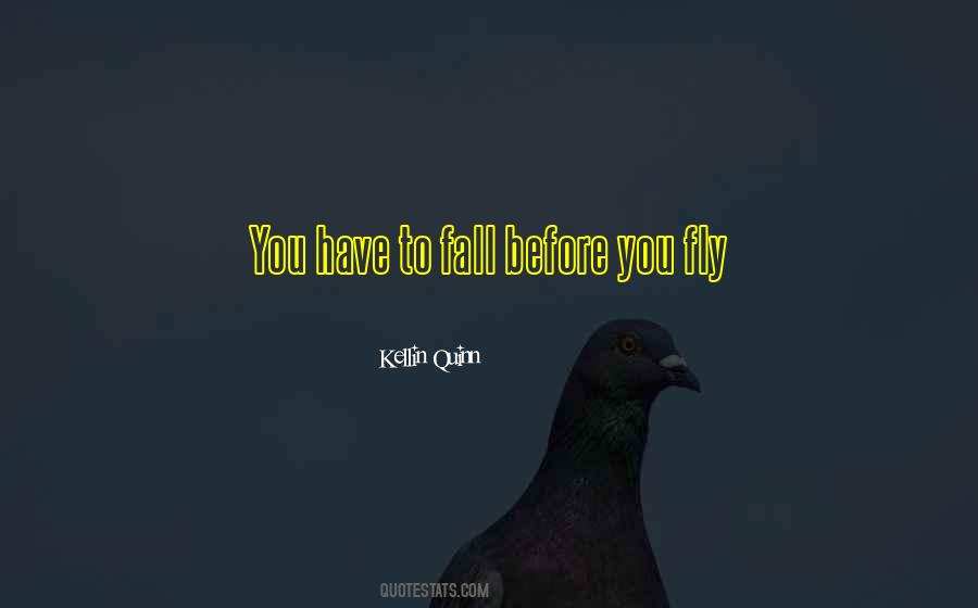 Sometimes You Have To Fall Before You Can Fly Quotes #1753181