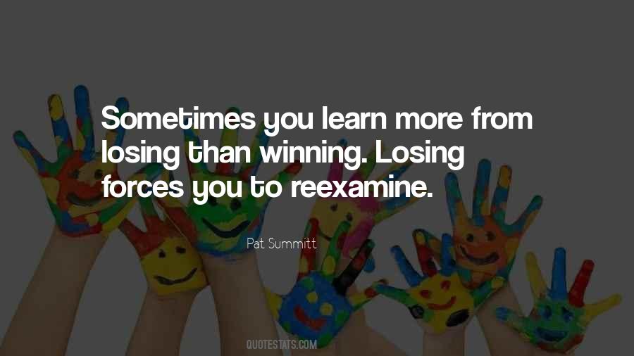 Sometimes You Learn Quotes #1131023