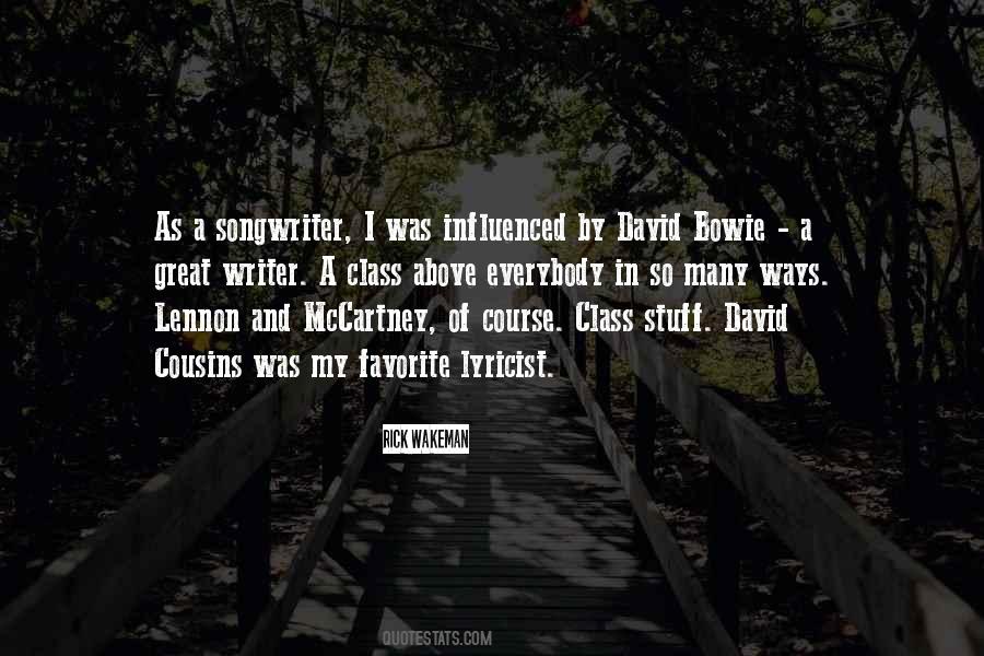 Quotes About David Bowie #1179576