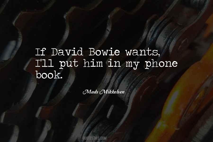 Quotes About David Bowie #902310