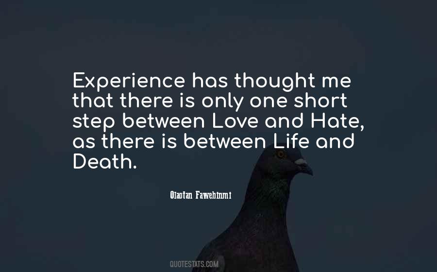 Somewhere Between Life And Death Quotes #190325