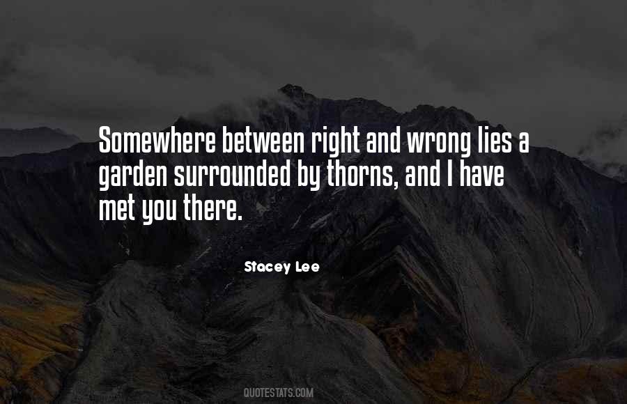 Somewhere Between Right And Wrong Quotes #1751378