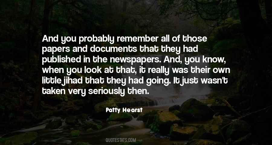 Quotes About Patty Hearst #1753006