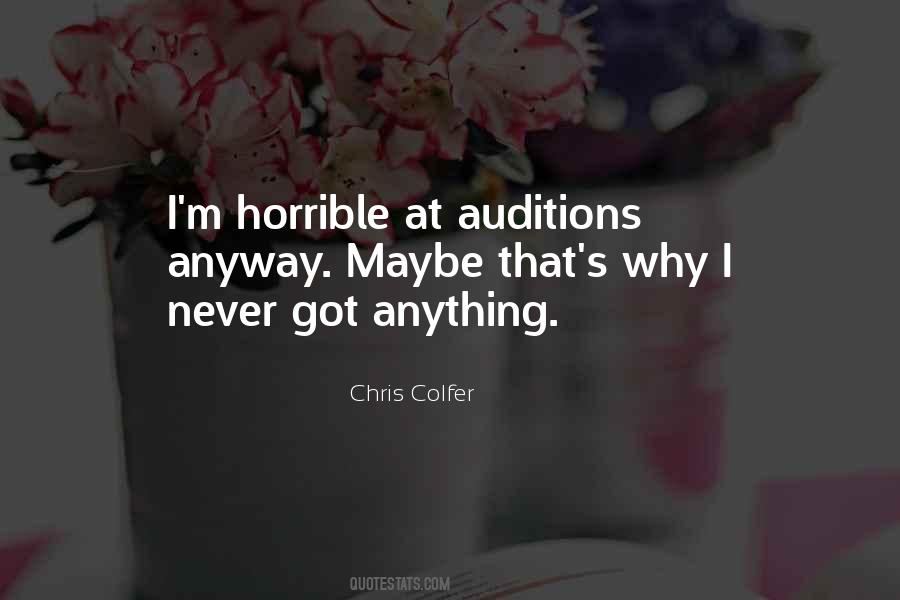 Quotes About Chris Colfer #246968