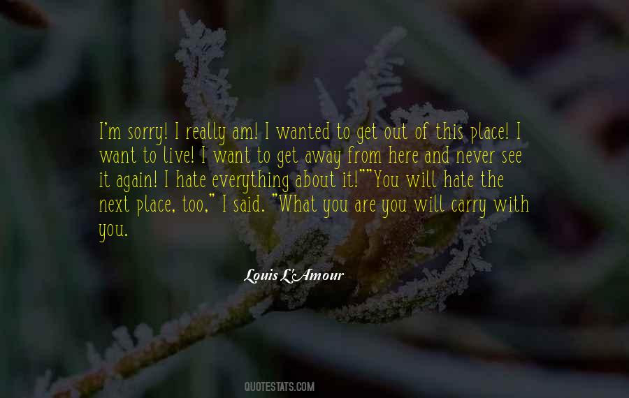Sorry About Everything Quotes #1182551