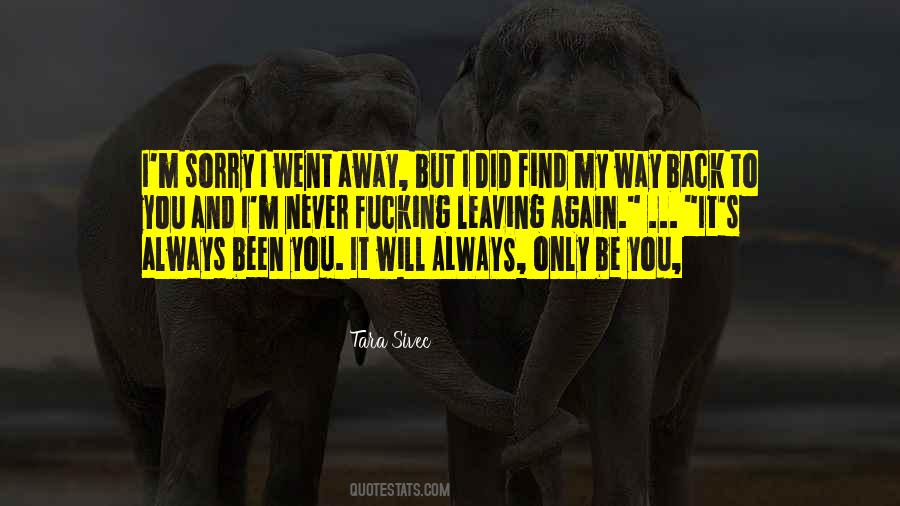 Sorry Again And Again Quotes #189449