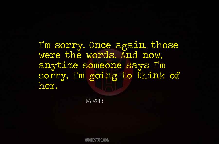 Sorry Again And Again Quotes #80667