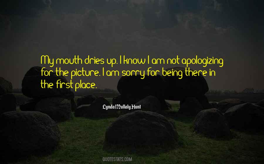 Sorry I'm Not There Quotes #523621