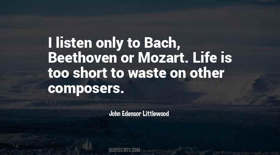 Quotes About Beethoven Mozart #1132984