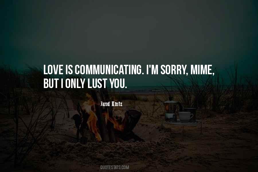 Sorry Love You Quotes #125396
