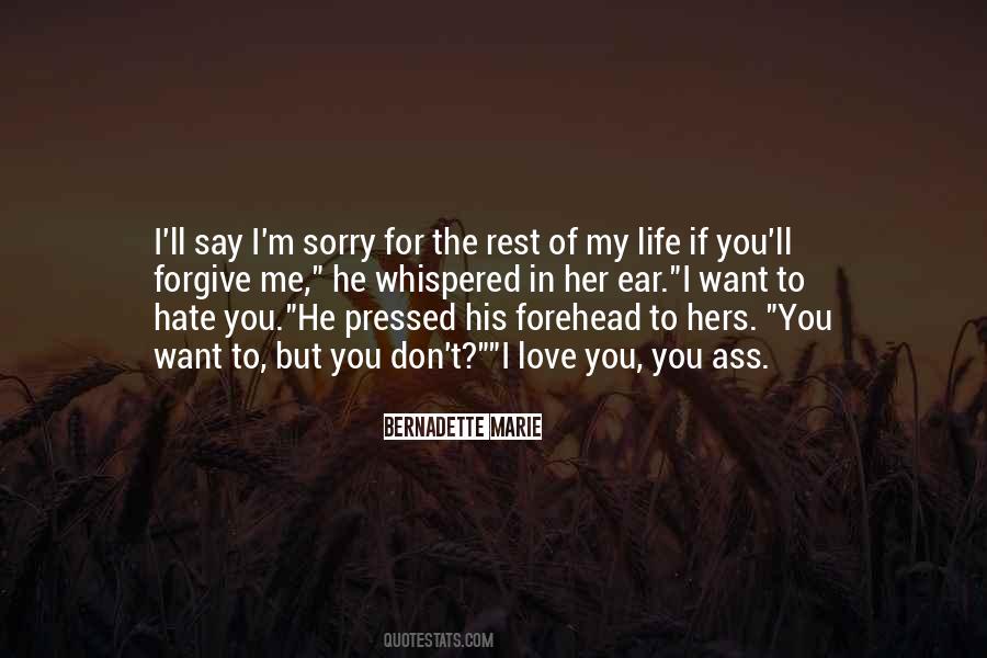 Sorry Love You Quotes #30092