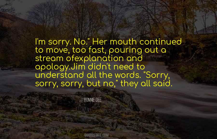 Sorry Sorry Sorry Quotes #1545521