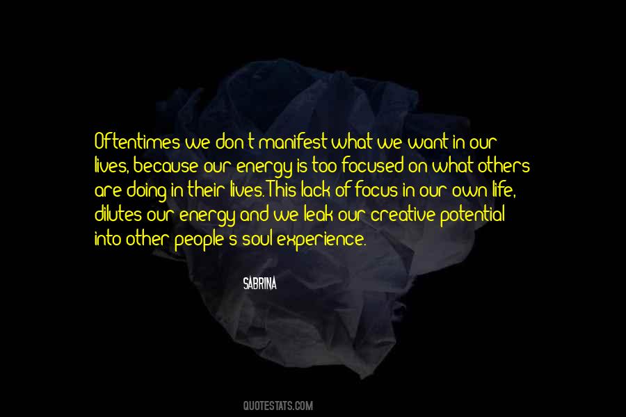 Soul And Energy Quotes #59420