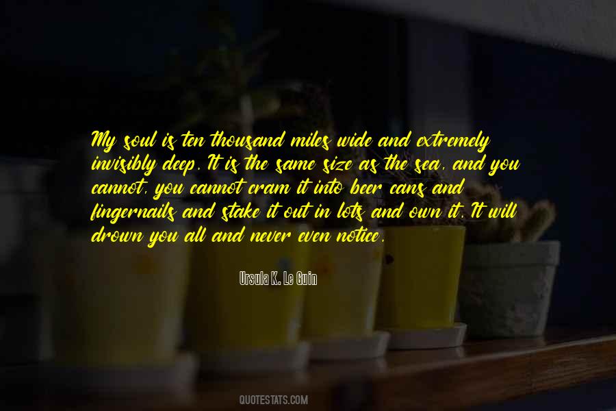 Soul And Sea Quotes #1665658