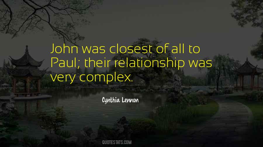Quotes About Cynthia Lennon #536224
