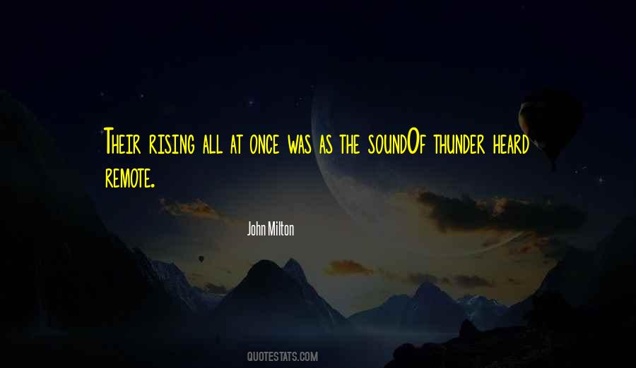 Sound Of Thunder Quotes #451809