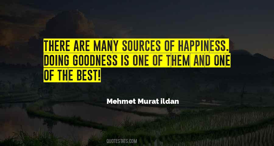 Sources Of Happiness Quotes #694126