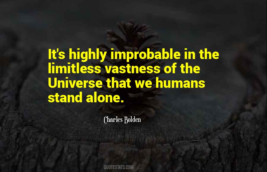 Quotes About Alone In The Universe #1441282