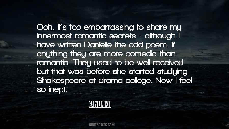 Quotes About Studying Drama #1683559
