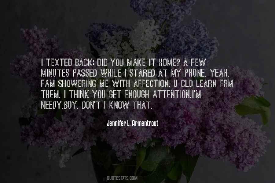 Quotes About Affection And Attention #1262955