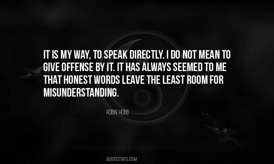 Speak Directly Quotes #232436
