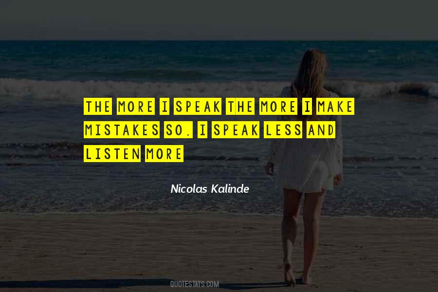 Speak Less And Listen More Quotes #1145370