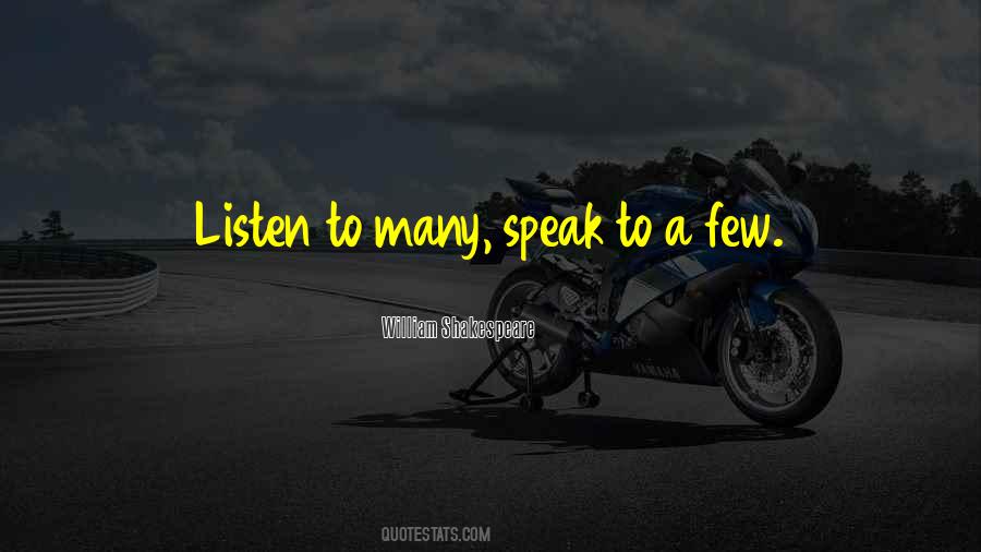 Speak Less And Listen More Quotes #36386