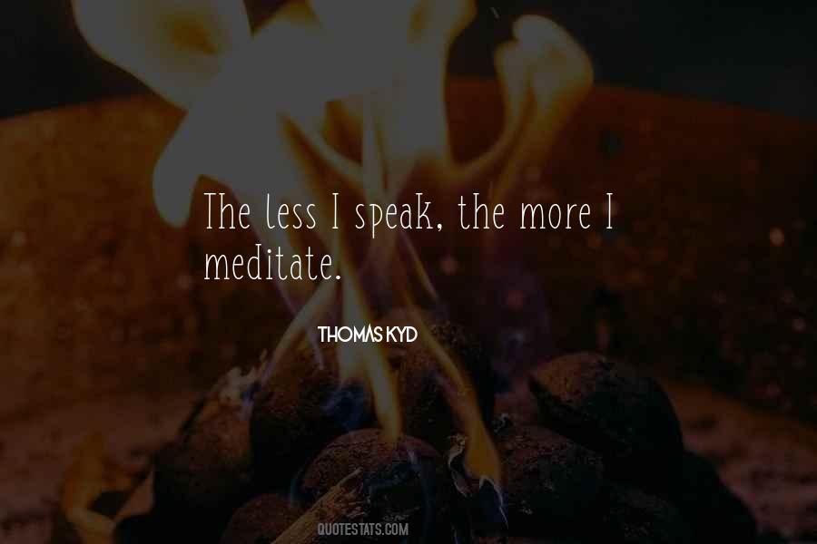 Speak Less Quotes #89098