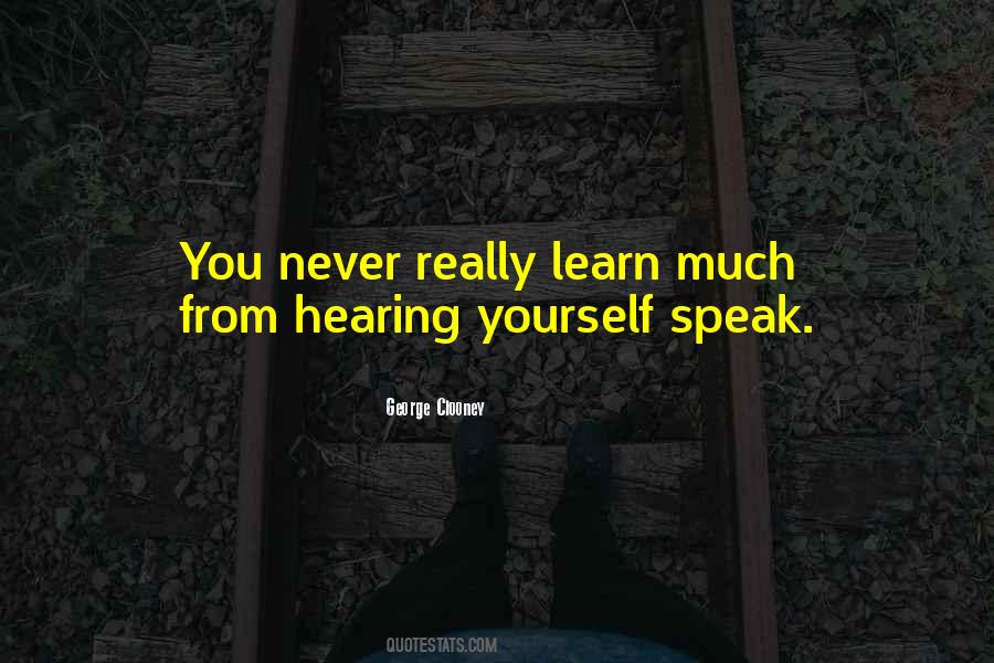 Speech And Hearing Quotes #387961