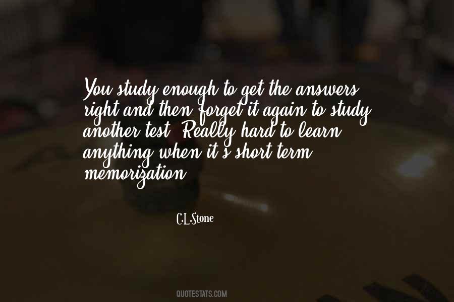 Quotes About Study Hard #853586